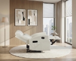 Picture of Beige Faux Leather Reclining Chair