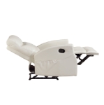 Picture of Beige Faux Leather Reclining Chair