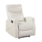 Picture of Beige Faux Leather Reclining Chair