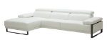 Picture of Leather Sectional in White