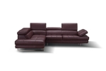Picture of Leather Sectional in Maroon