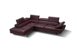 Picture of Leather Sectional in Maroon