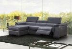 Picture of Slate Grey Leather Sectional