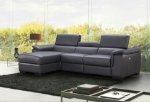 Picture of Slate Grey Leather Sectional