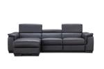 Picture of Slate Grey Leather Sectional