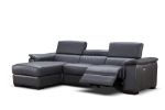 Picture of Slate Grey Leather Sectional