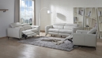 Picture of Leather Light Grey Loveseat (Manual headrest only)