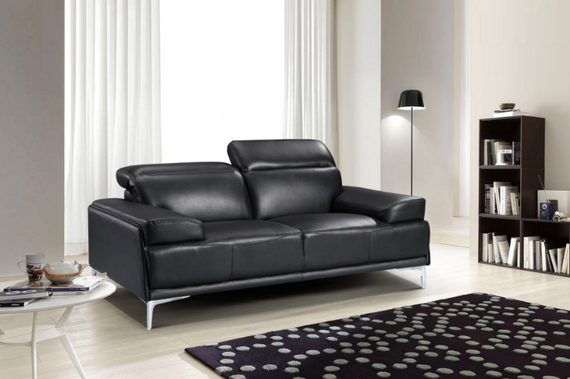 Picture of Leather Black Sofa