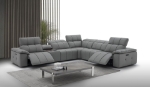 Picture of Dark Gray Leather Sectional