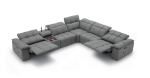 Picture of Dark Gray Leather Sectional