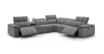 Picture of Dark Gray Leather Sectional