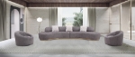 Picture of Fabric Sectional & Chair in Dark Grey