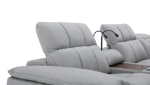 Picture of Light Gray Leather Sectional