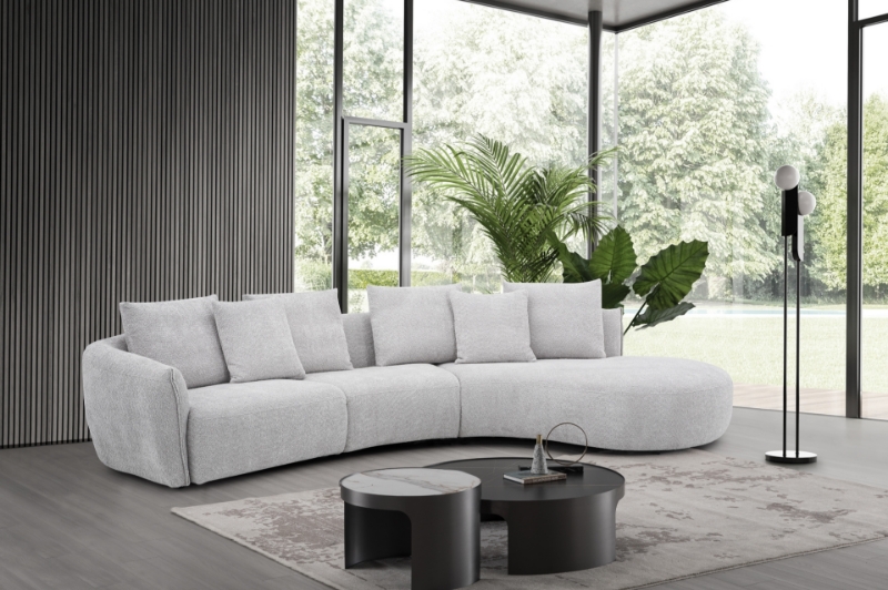 Picture of Bouclé Fabric Sectional