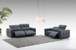 Picture of Leather Dark Grey Living Room Set