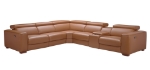 Picture of Leather Pumpkin Sectional