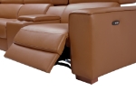 Picture of Leather Pumpkin Sectional