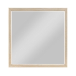 Picture of Natural Light Brown Finish Dresser and Mirror