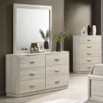 Picture of Dusty Gray Finish Dresser and Mirror