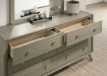 Picture of Contemporary Gray Finish Dresser and Mirror