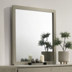 Picture of Contemporary Gray Finish Dresser and Mirror
