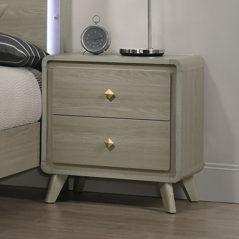 Picture of Contemporary Gray Finish Nightstand