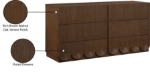 Picture of Rich Natural/Brown Walnut/Black Oak Finish Dresser and Mirror