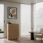 Picture of 36" Rich Natural/Brown Walnut/Black Oak Finish Chest