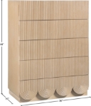 Picture of 36" Rich Natural/Brown Walnut/Black Oak Finish Chest