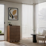 Picture of 36" Rich Natural/Brown Walnut/Black Oak Finish Chest