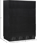 Picture of 36" Rich Natural/Brown Walnut/Black Oak Finish Chest