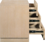 Picture of Rich Natural/Brown Walnut/Black Oak Finish Nightstand