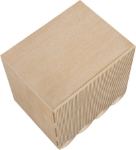 Picture of Rich Natural/Brown Walnut/Black Oak Finish Nightstand