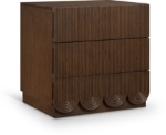 Picture of Rich Natural/Brown Walnut/Black Oak Finish Nightstand