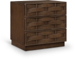 Picture of Rich Natural/Brown Walnut/Black Oak Finish Nightstand