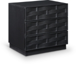 Picture of Rich Natural/Brown Walnut/Black Oak Finish Nightstand