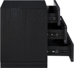 Picture of Rich Natural/Brown Walnut/Black Oak Finish Nightstand