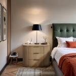 Picture of Natural/Brown/Black Finish Nightstand