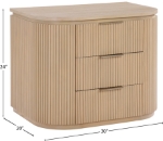 Picture of Natural/Brown/Black Finish Nightstand