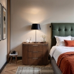 Picture of Natural/Brown/Black Finish Nightstand