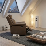 Picture of Genuine Leather Camel Recliner