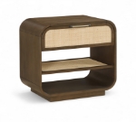 Picture of Solid Wood Brown or Natural Finish Nightstand