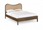 Picture of 54" Solid Wood Natural or Brown Finish Bed