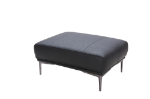 Picture of Black Leather Finish Sofa, Ottoman & Chair