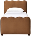 Picture of Velvet Upholstered Twin Trundle Bed