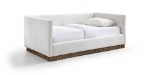 Picture of Linen Textured Fabric Upholstered Twin DayBed