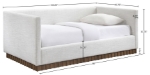 Picture of Linen Textured Fabric Upholstered Twin DayBed