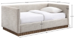 Picture of Linen Textured Fabric Upholstered Twin DayBed