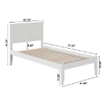 Picture of 39" Platform Bed without Footboard with Trundle or Drawers