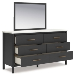Picture of Black Dresser and Mirror